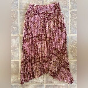 Free People Bohemian Asymmetrical Maxi Skirt